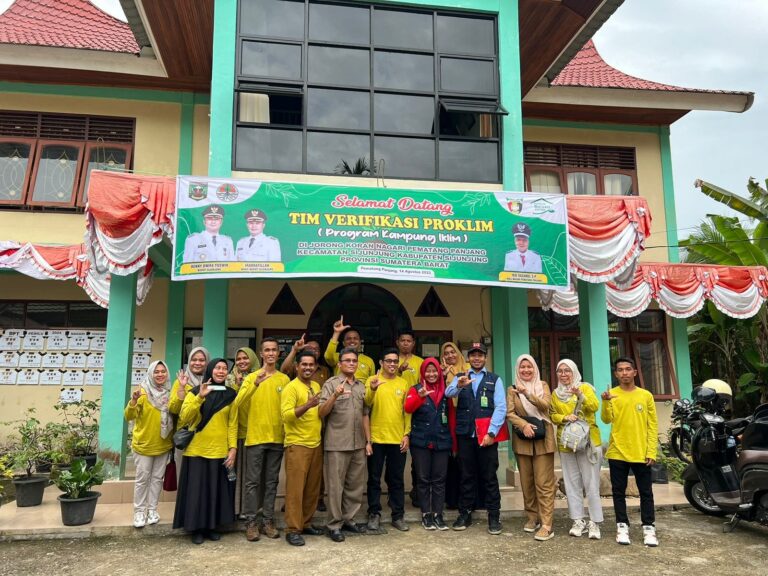 Binaan Kampung Iklim Dinas Perkim-LH pada Jorong Koran Nagari Pematang Panjang Dinilai Oleh Tim Verifikator Penilaian Proklim dari Balai Pengendalian Perubahan Iklim Wilayah Sumatera menuju Proklim Tingkat Provinsi